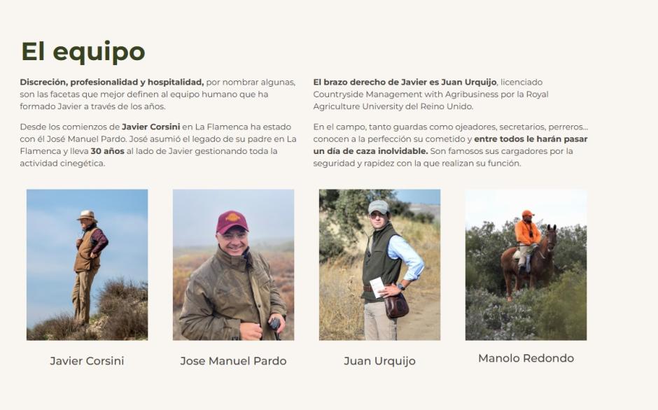 El equipo de Corsini Hunts