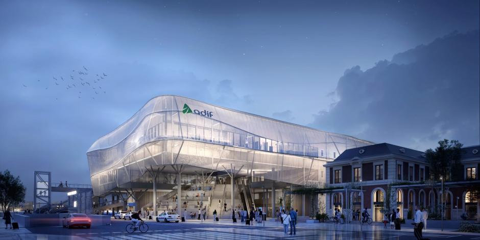 Imagen de la futura estación de tren de Valladolid Campo Grande