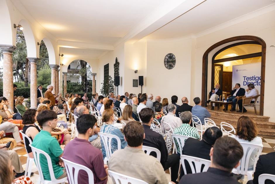 Imagen de la última sesión del ciclo Testigo Directo, organizado en Villa Elisa, Benicasim