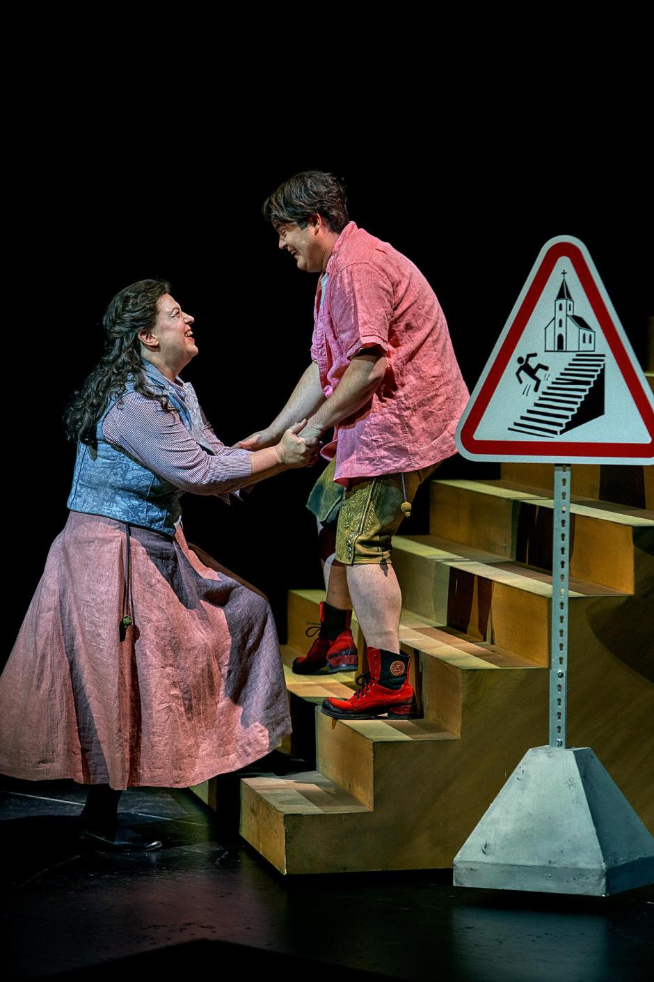 Escena de 'Los Maestros Cantores de Núremberg' durante el Festival de Bayreuth