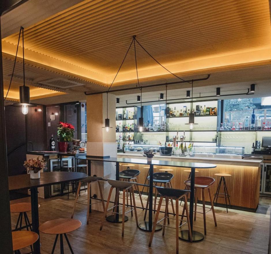La barra del restaurante Salino