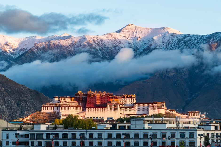 Palacio Potala en el Tíbet.