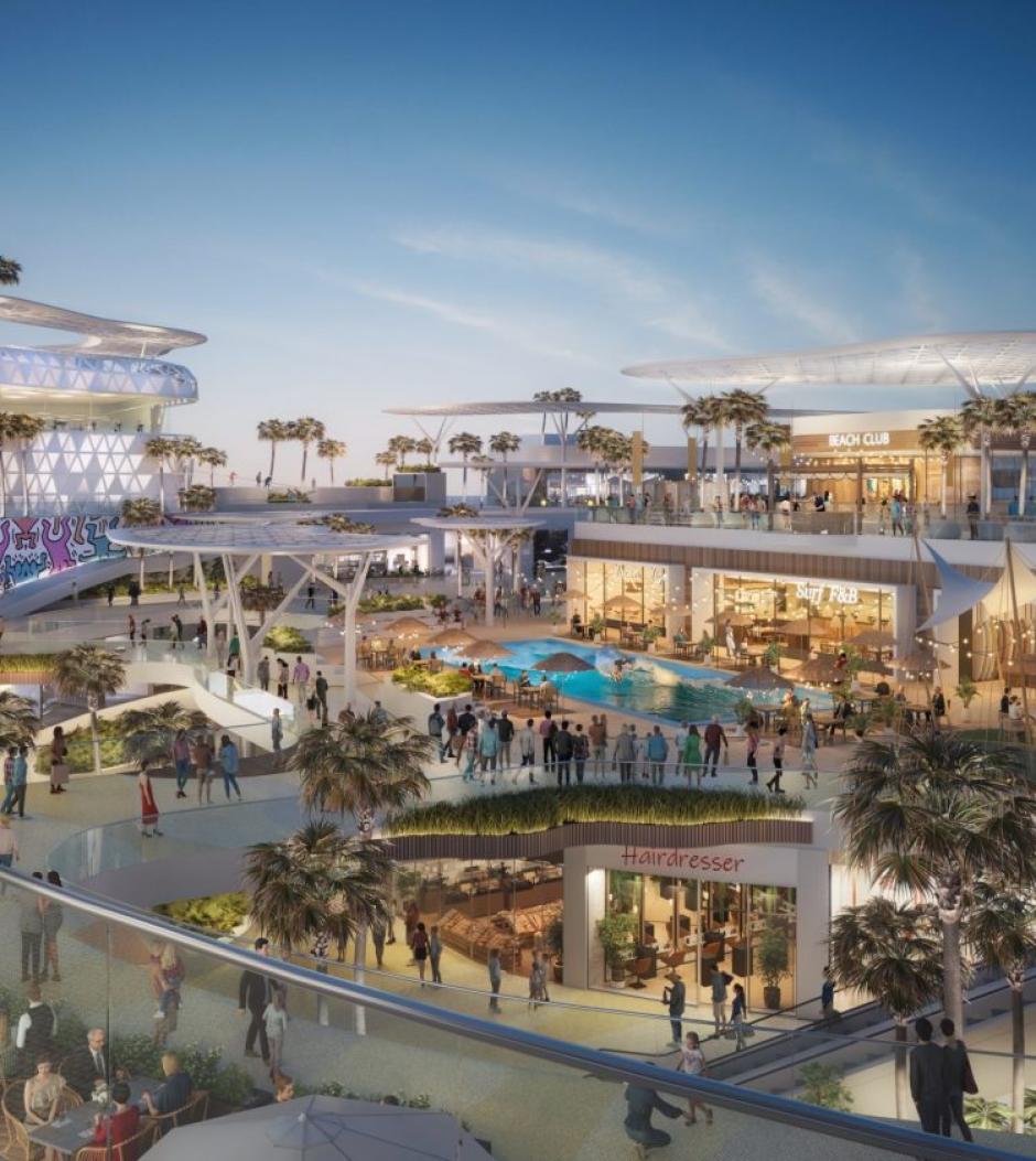 Render del futuro centro comercial Infinity, en Valencia, adquirido por Tomás Olivo