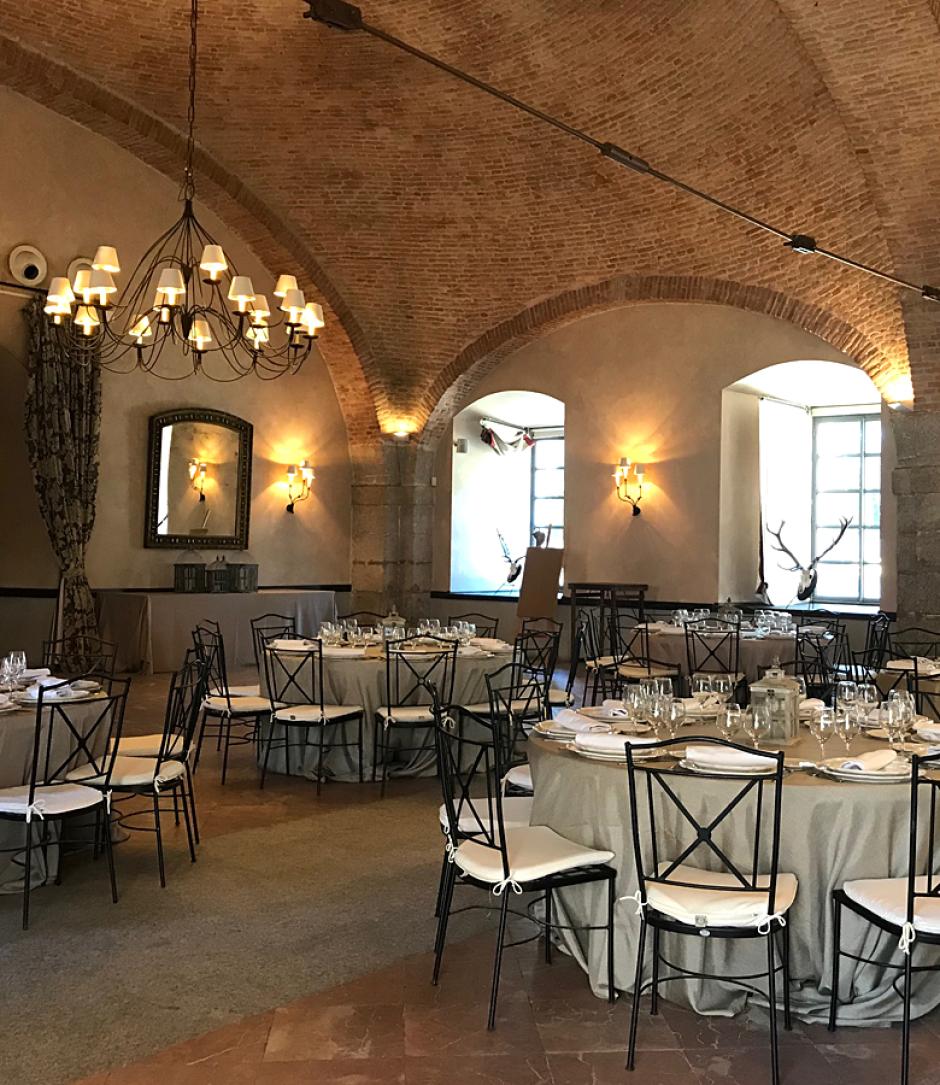 Salón de banquetes del Castillo de Viñuelas