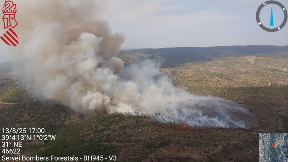 Incendio en Teresa de Cofrentes