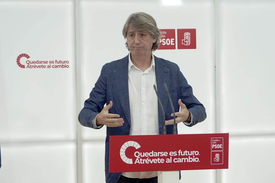 El secretario general del PSOECyL, en rueda de prensa