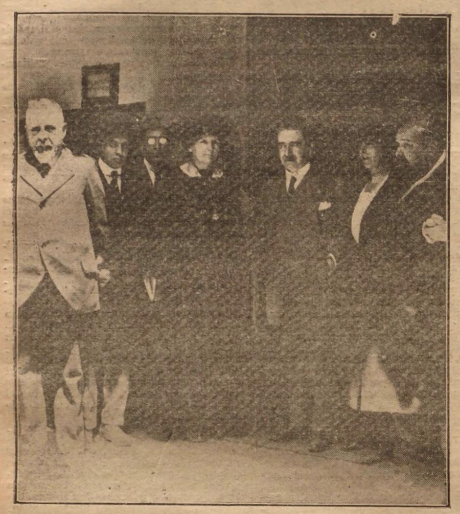Marie Curie en Toledo con Ventura Reyes Prósper el 24 abril de 1919. La Tribuna, 25 de abril de 1919.