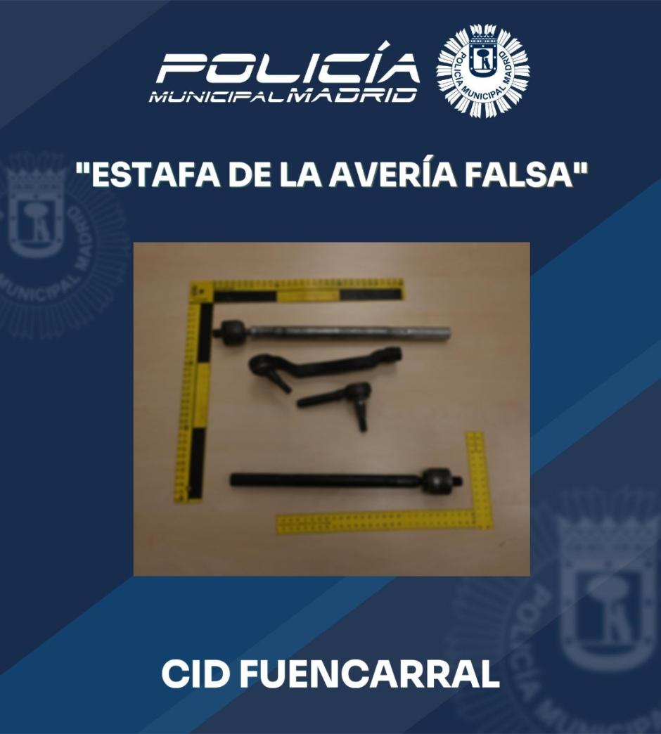 Agentes de Policía Municipal evitan en Fuencarral una estafa a un anciano con una falsa avería de su vehículo