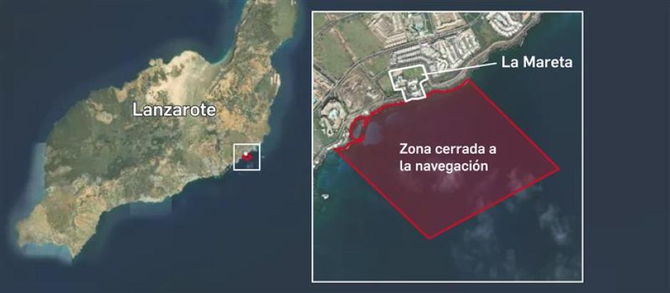 Espacio acotado en la isla de Lanzarote
