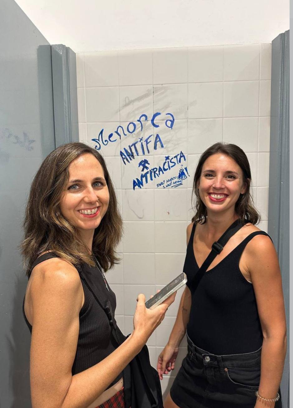 Irene Montero e Ione Belarra, en Menorca
