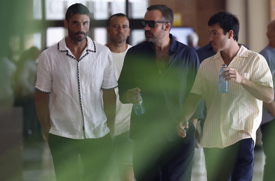 Alex Garcia during burial VeronicaEchegui in Madrid 26 August 2025