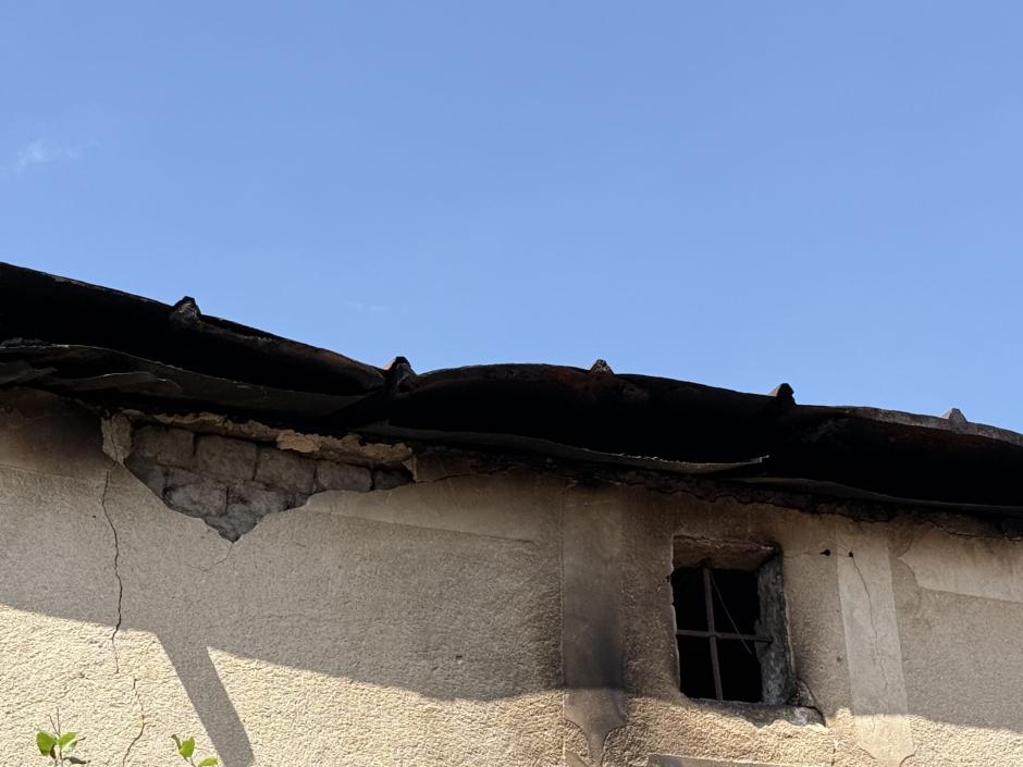 El "milagro" de unas pacas de paja que se salvaron de un fuego en Salamanca