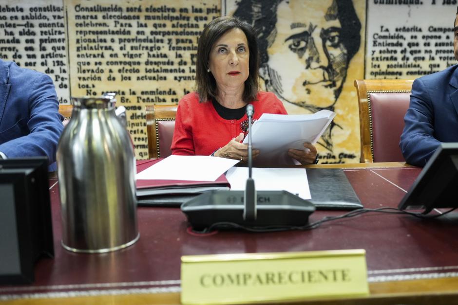 La ministra de Defensa, Margarita Robles, el martes en el Senado