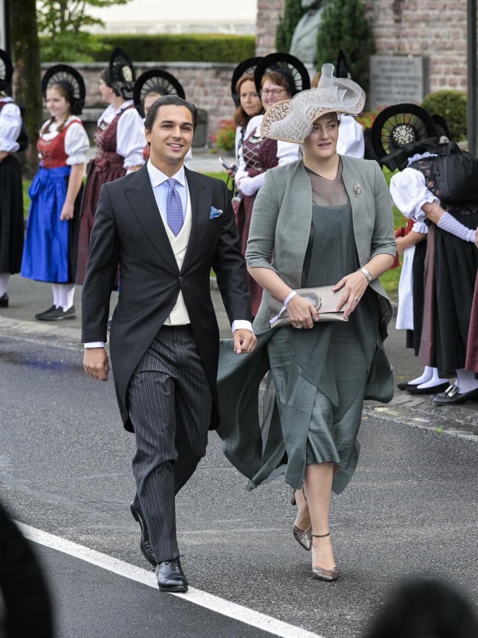 La duquesa de Medicnacelli en la boda de Maria Carolina of Liechtenstein and Leopoldo Maduro Vollmer  en Vaduz