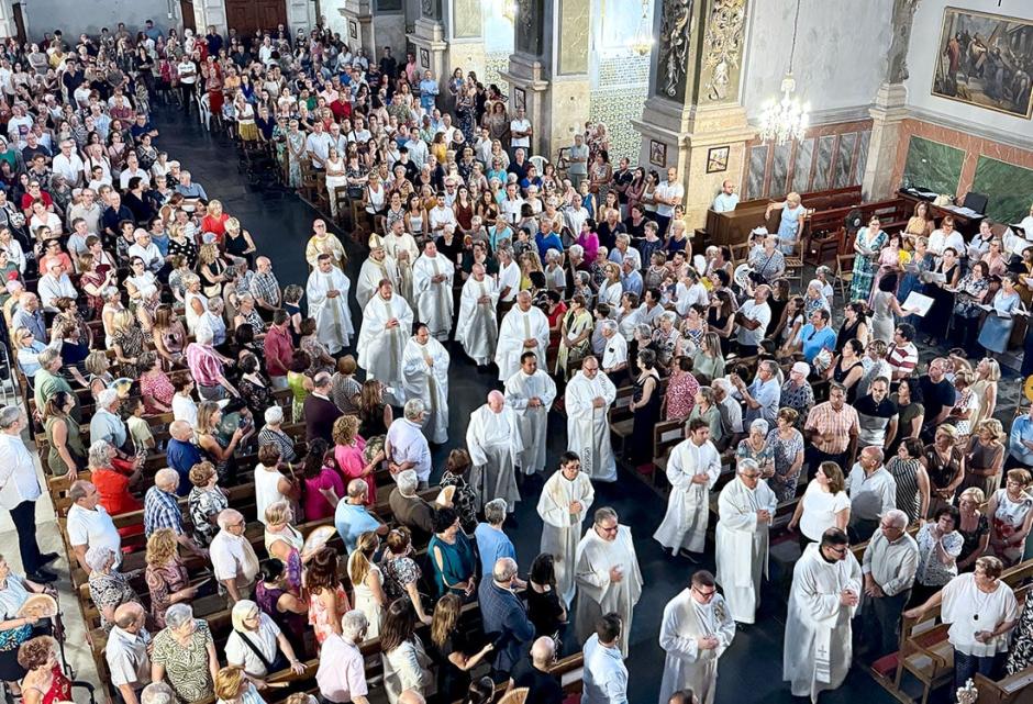 Cientos de vecinos asistieron a la misa del pasado 24 de agosto