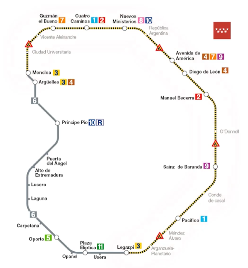 Nuevo tramo de obras L6 Metro de Madrid