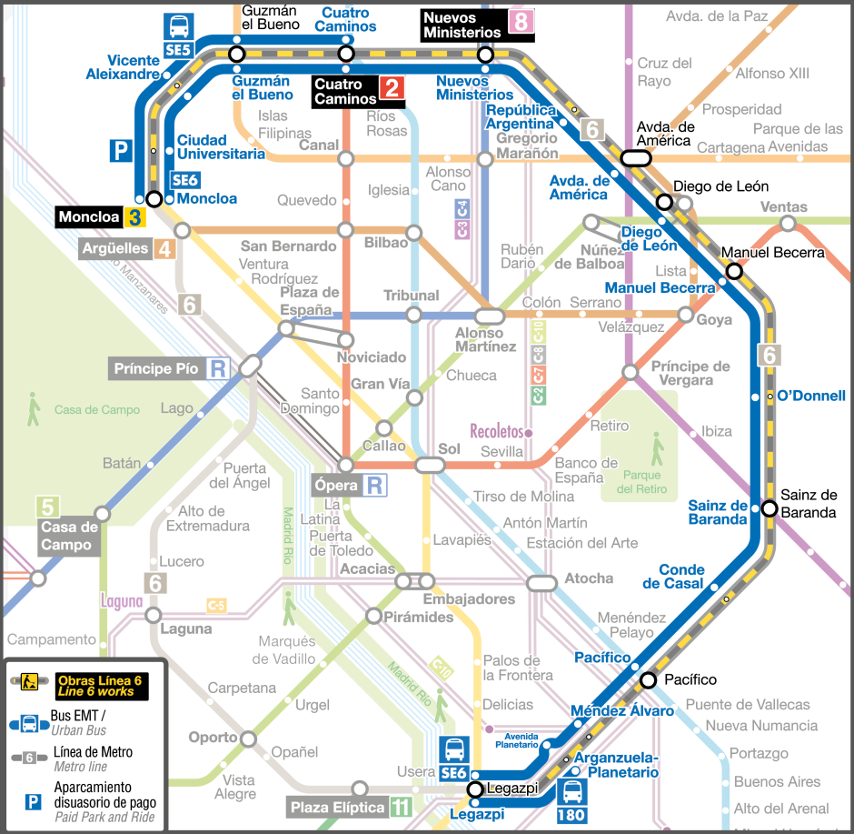 Las obras del tramo este de la L6 se extenderán hasta el 31 de diciembre