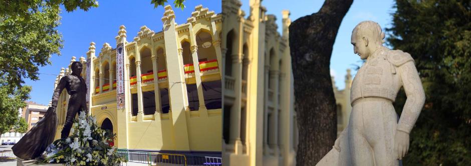 Estatuas de Dámaso González y Chicuelo II