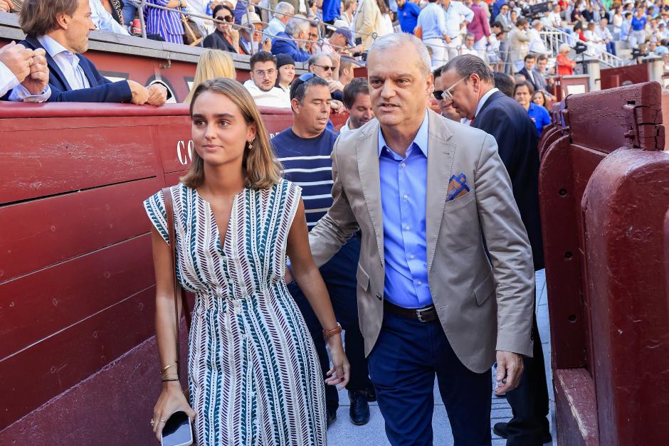 Presenter Ramon Garcia during the bullfight in memoriam of the bullfighterAntoñete in Madrid. June 16 2024