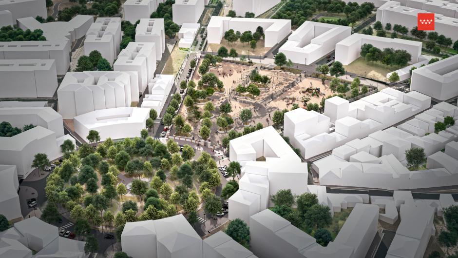 Parque que se construirá sobre la Línea 7B