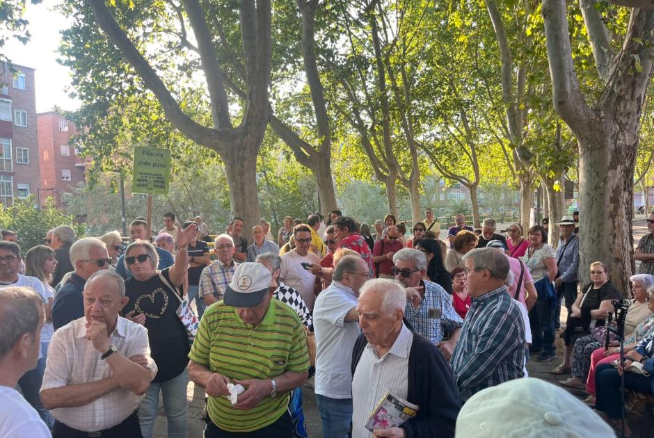 Vecinos de la Pilarica protestan contra las obras de Transportes en el río Esgueva
