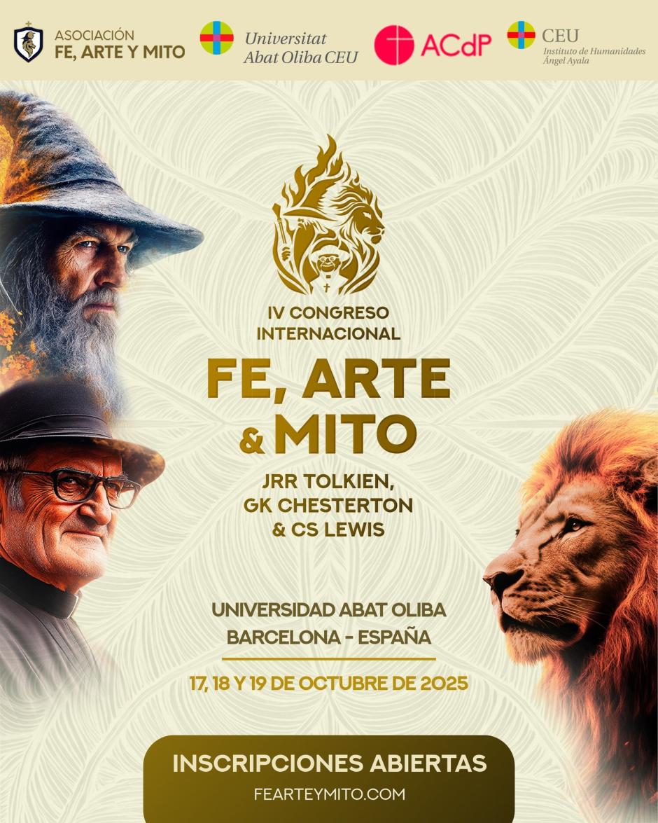 Cartel del 4º Congreso Internacional "Fe, Arte y Mito"