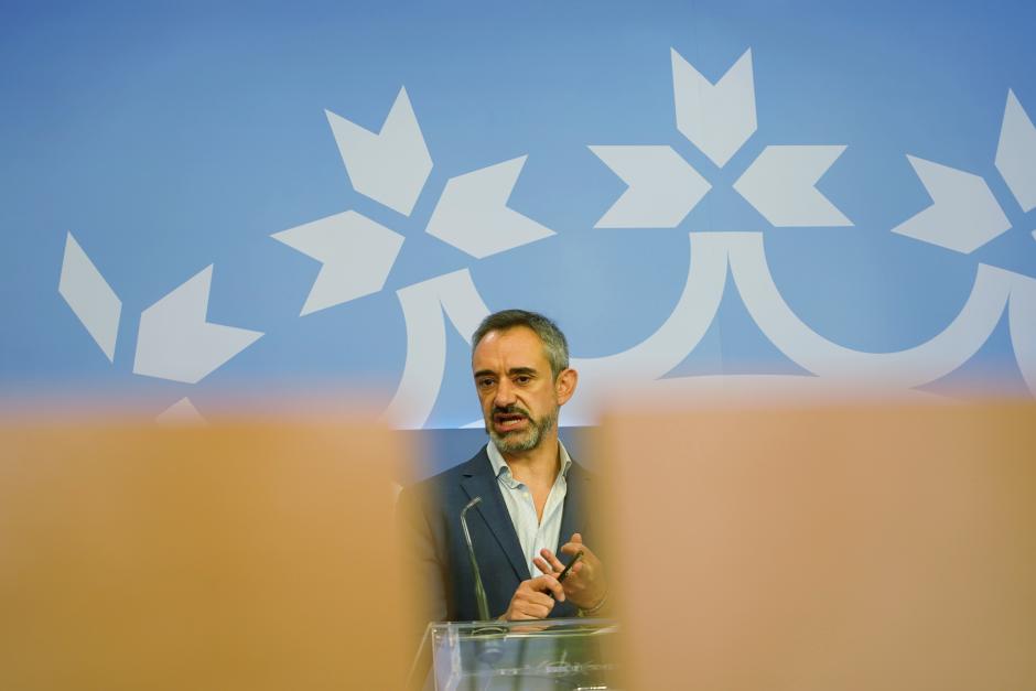 Hierro, en rueda de prensa, este miércoles, en la Cámara autonómica castellanoleonesa