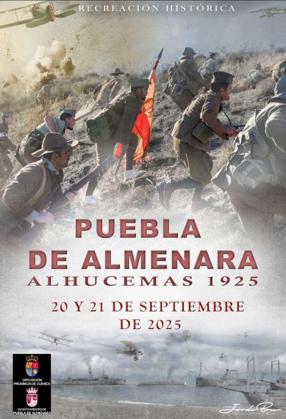 Cartel anunciador de la recreación en Puebla de Almenara