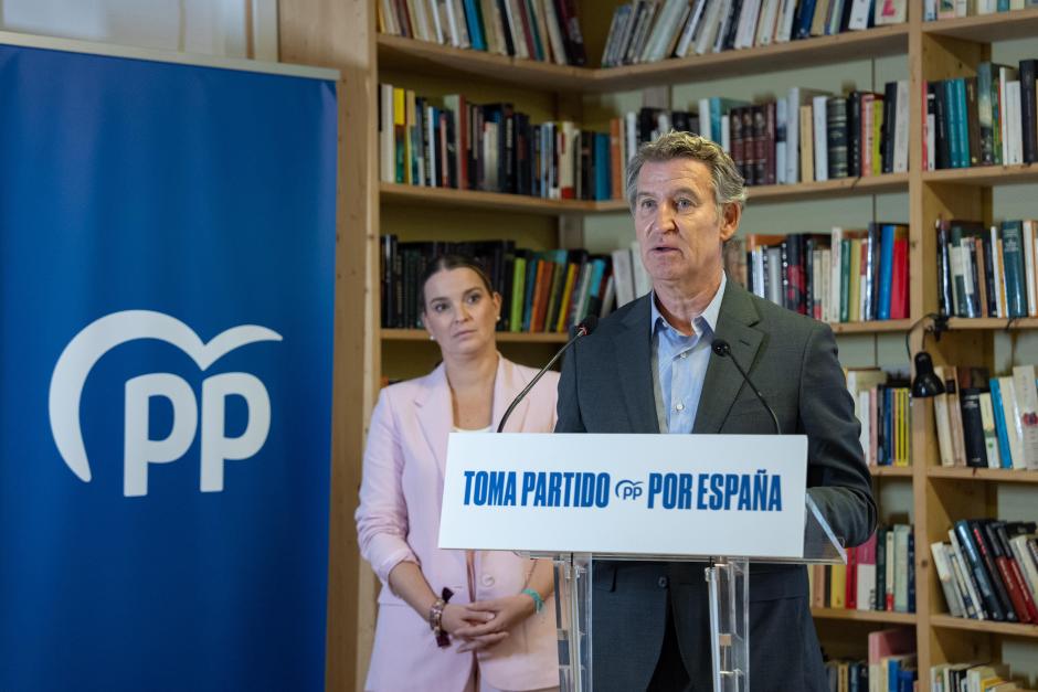 El presidente del PP, Alberto Núñez Feijóo