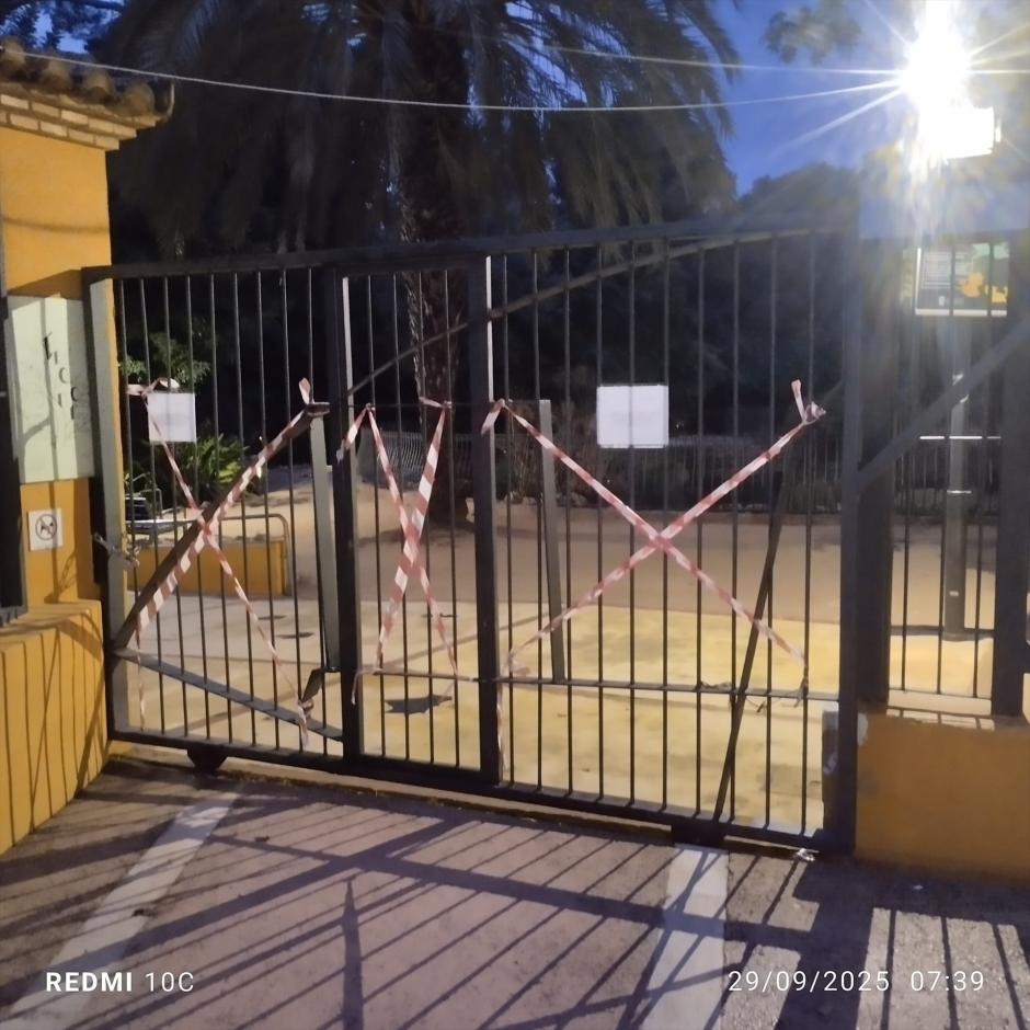 Cierre de instalaciones en Torrent (Valencia)