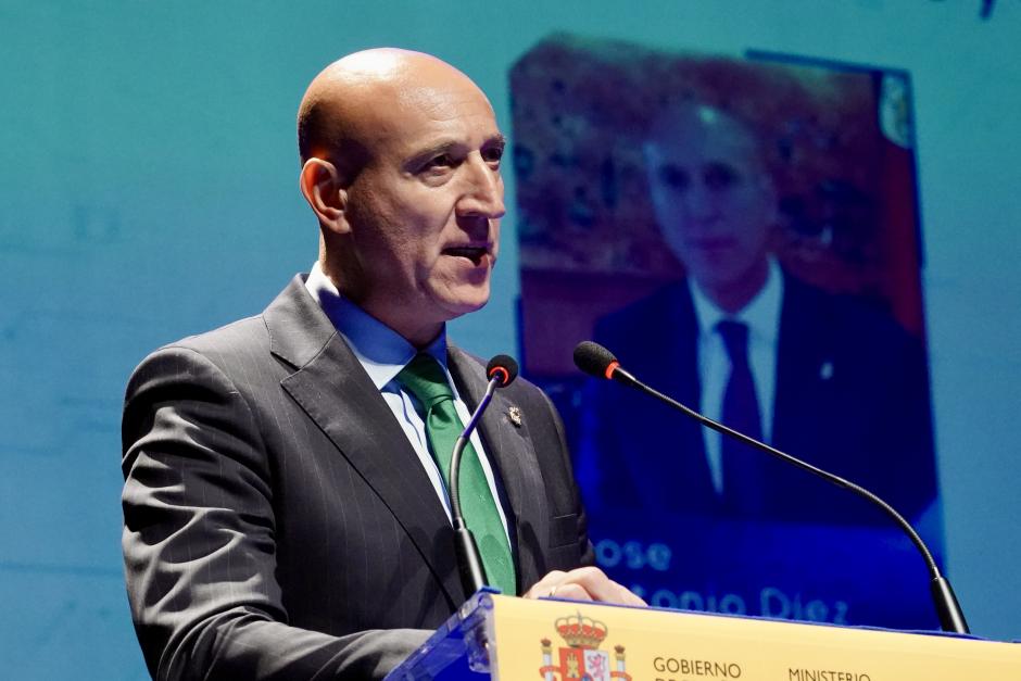 El alcalde de León, José Antonio Díez, este miércoles, en un acto sobre justicia en la capital leonesa
