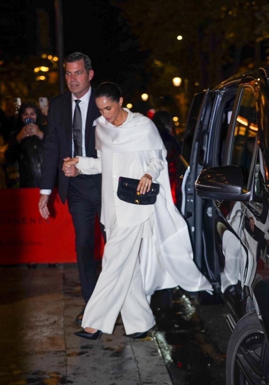 Meghan Markle, the Duchess of Sussex, was seen arriving in Paris,