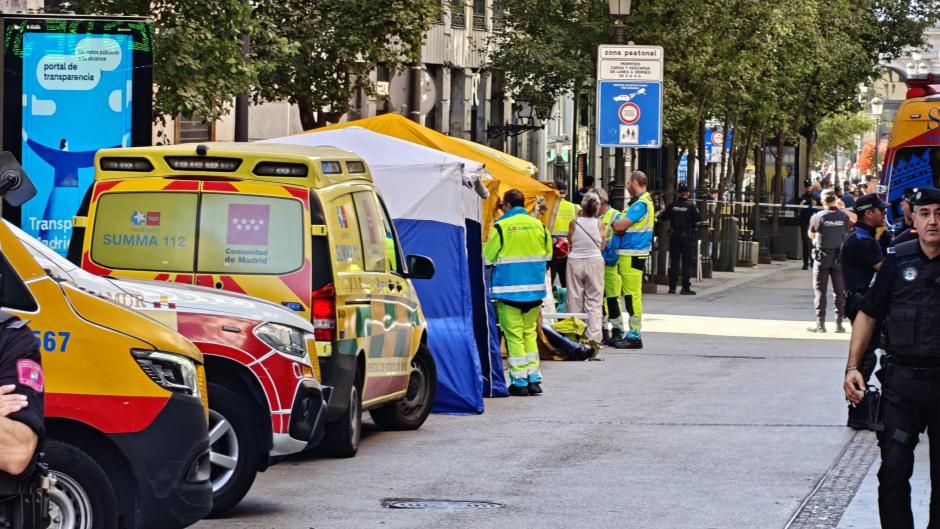 Derrumbe de un edificio en Madrid