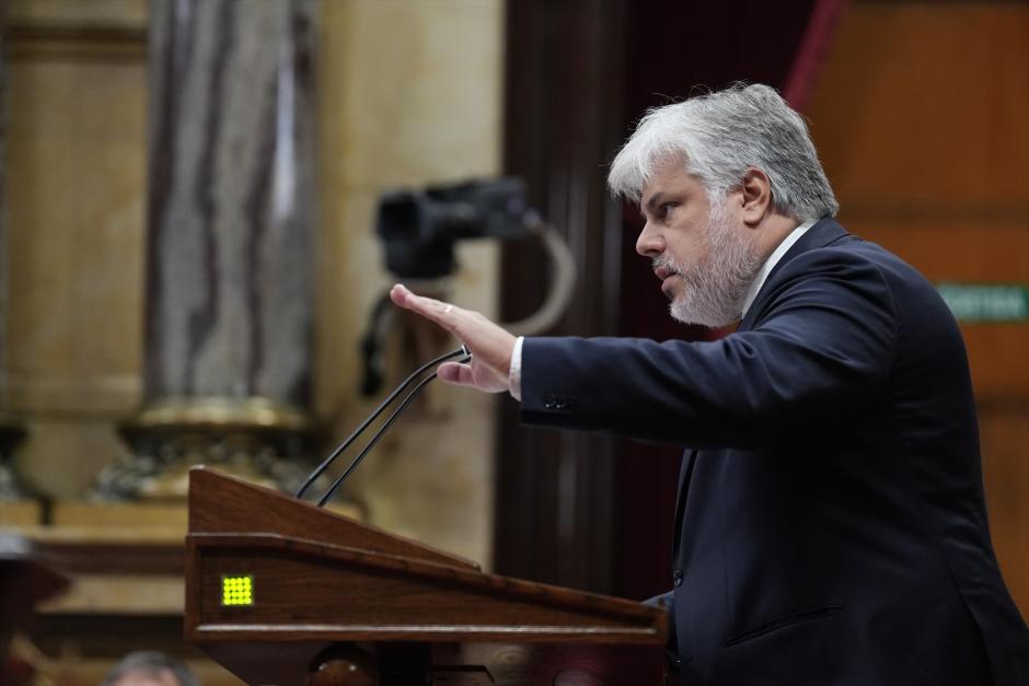 El diputado de Junts, Albert Batet, este miércoles en el Parlament