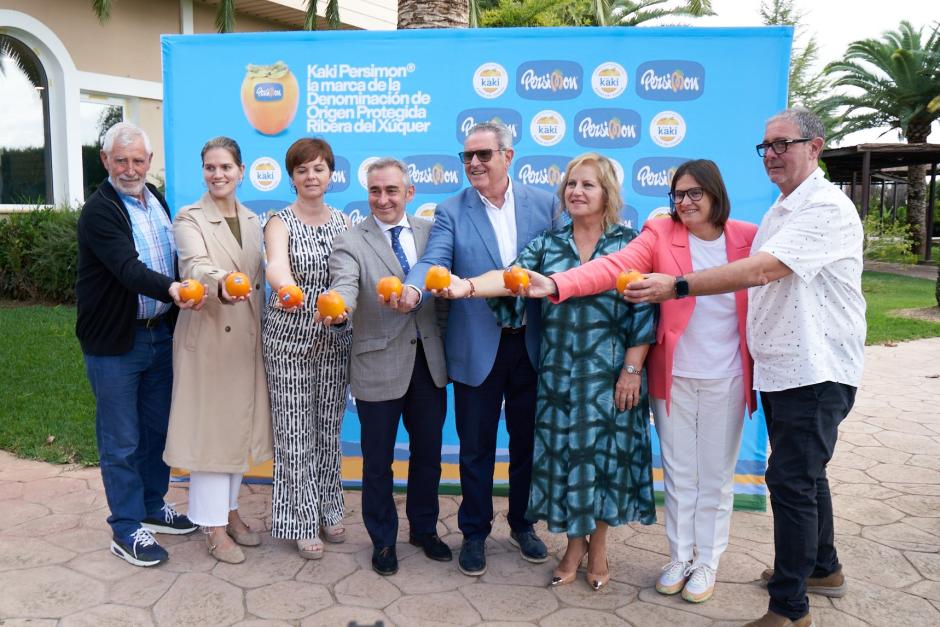 Imagen del acto de arranque de campaña del kaki en Valencia
