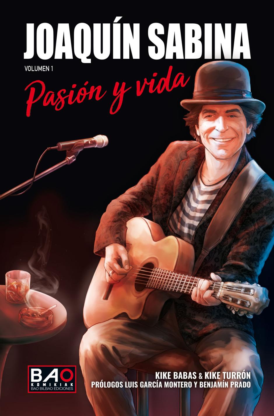 Portada del cómic 'Joaquín Sabina. Pasión y vida'