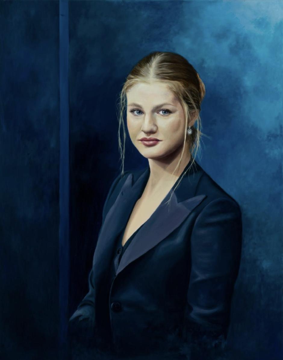 Artista: Isabel Gutiérrez Lorenzo Título: Leonor; promesa azul del mañana Técnica: Óleo sobre lienzo Tamaño: 92 x 72