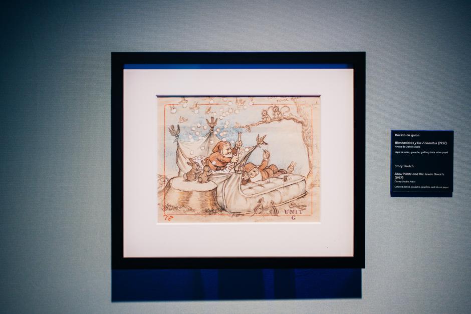 La muestra cuenta con numerosos bocetos originales