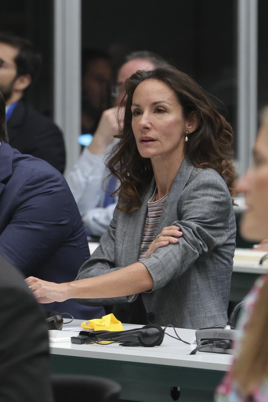 Telma Ortiz attending 11 edition of Diálogos del Agua ‘Seguridad hídrica para el desarrollo territorial sostenible’ event in Madrid on Tuesday, 21 October 2025.