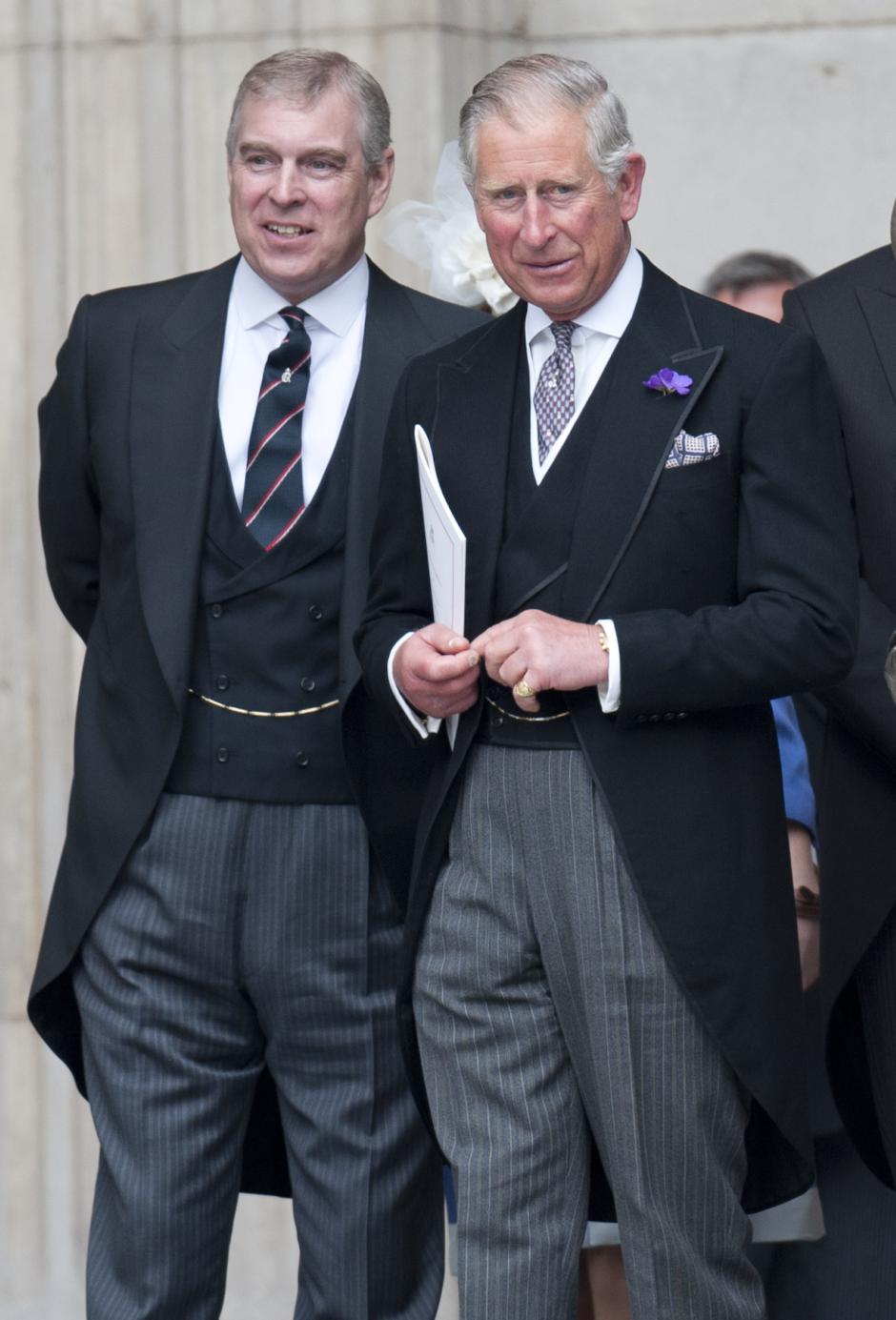Prince Andrew and Prince Charles
