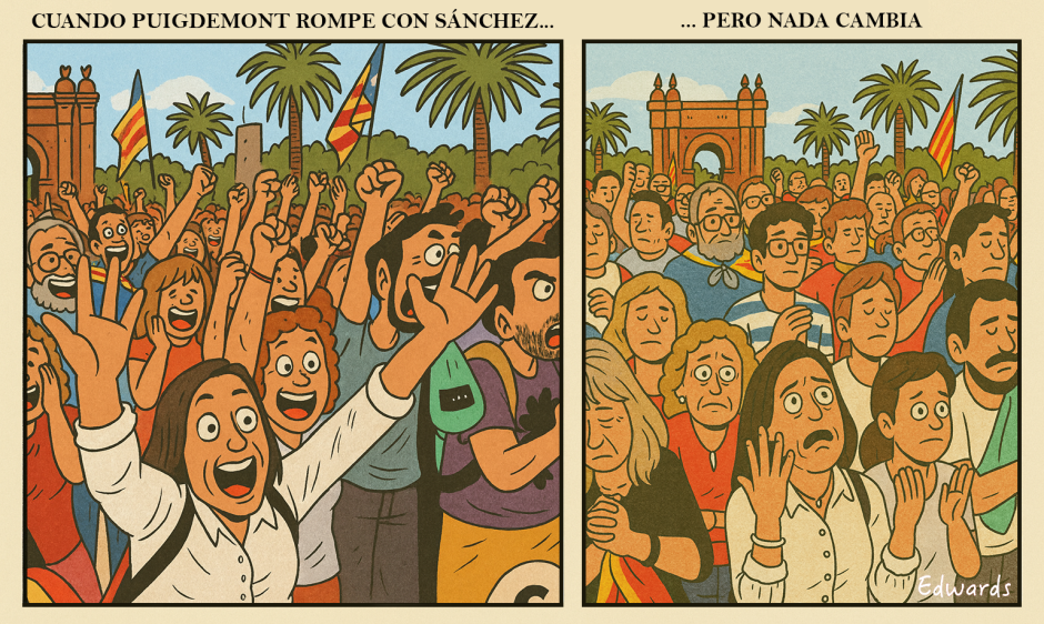 La ruptura de Sánchez y Puigdemont