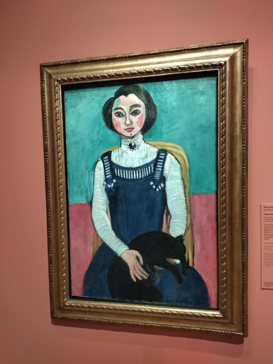 Margarita con gato negro (1910)