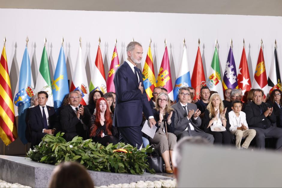 Don Felipe, en el homenaje a las víctimas de la dana