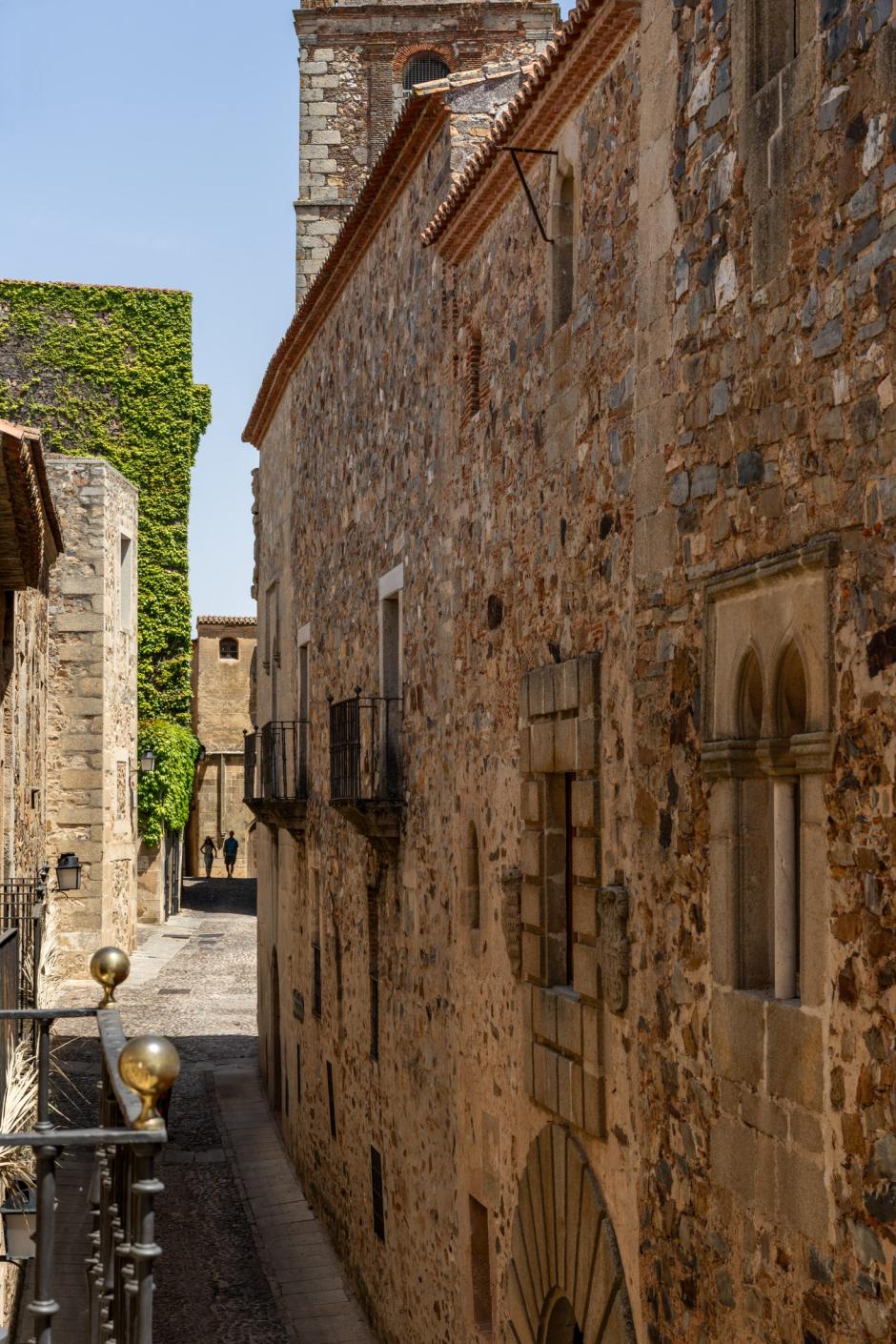 La calle Ancha de Cáceres, una de las más bonitas de la ciudad.