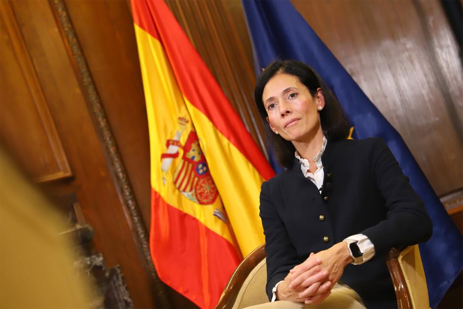 La diputada del PP Patricia Rodríguez durante su entrevista con El Debate