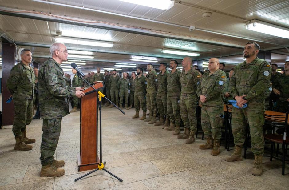 El JEMAD se dirige al contingente español en la Base Miguel de Cervantes
