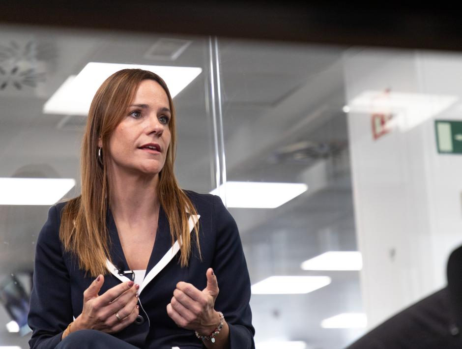 Isabel Pérez Moñino durante la entrevista en El Debate