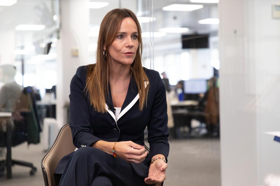 Isabel Pérez Moñino durante la entrevista en El Debate