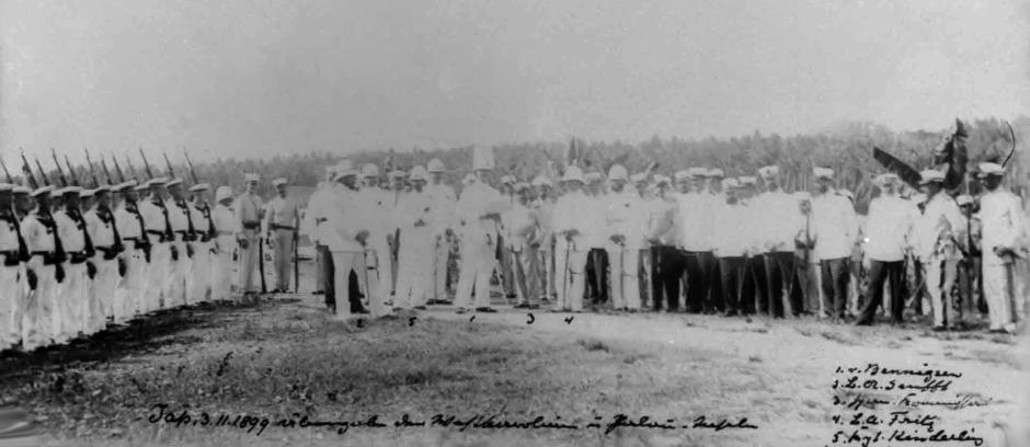 Transferencia de las Carolinas occidentales y Palau de España a Alemania, Yap, 3 de noviembre de 1899