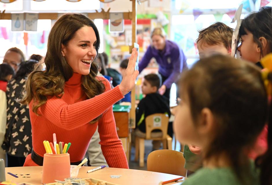 Princess of Wales Kate Middleton during her visit to Foxcubs Nursery in Luton,